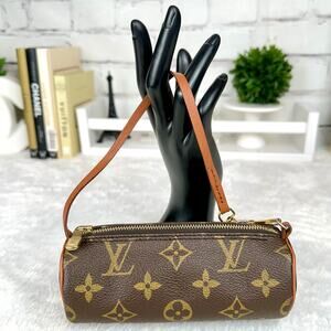 LOUIS VUITTON Monogram Mini Papillon, Vintage Pouch wristlet Excellent RARE!